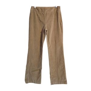 J. Crew Factory Tan Corduroy Boot Cut Pants Size 8 Side Zipper